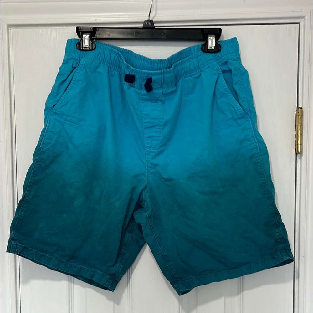Lands end ombré teal boys short husky 18-20